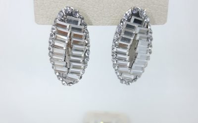 C181 Anting Tusuk Giwang Special Trend Korea Permata Swarovski 3,5cm